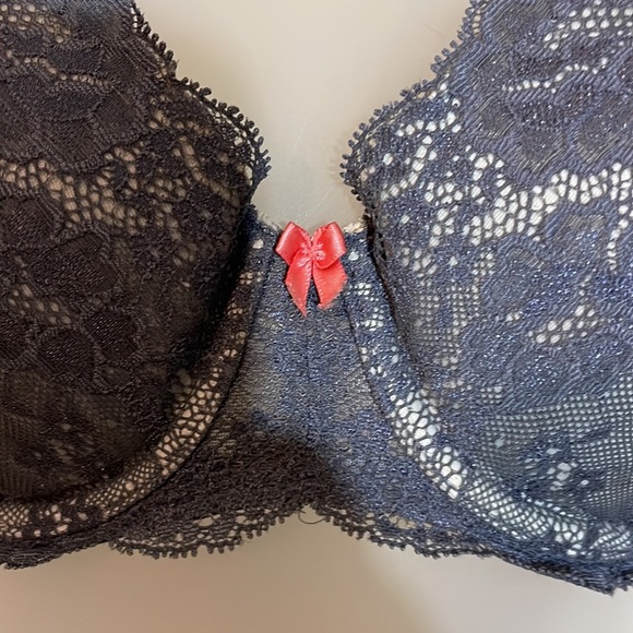 Victoria's Secret Dream Angels Lined Demi Padded Underwire Gray Bra 32DD - Picture 7 of 16